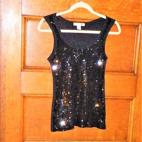 Stunning *** MOJAVE *** TOP With Front Completely Covered with Sequins - Picture 1 of 1